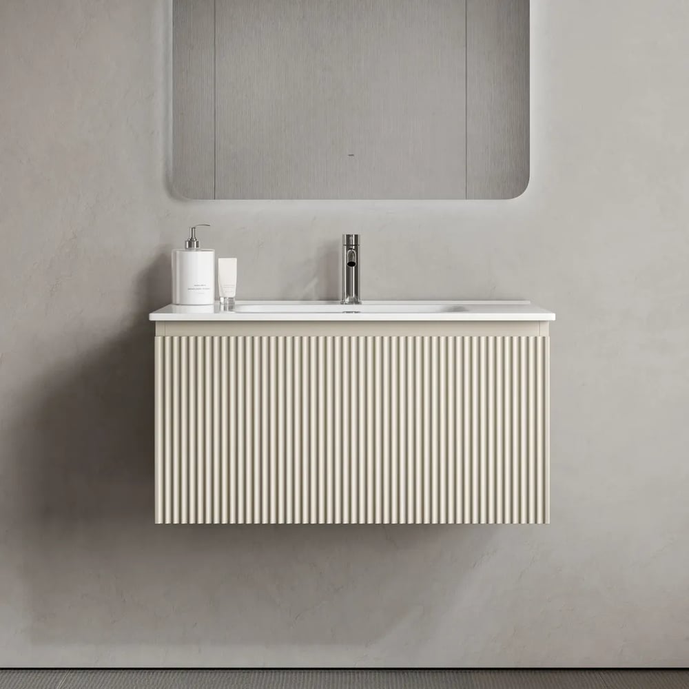 Изображение товара Подвесная тумба Sancos Snob R 1.0 790x445x406 мм с ящиком бежевый