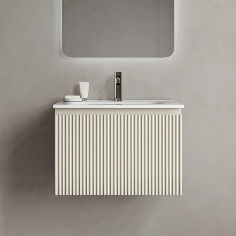 Изображение товара Тумба подвесная Sancos Snob R 1.0 бежевый с одним ящиком доводчиком