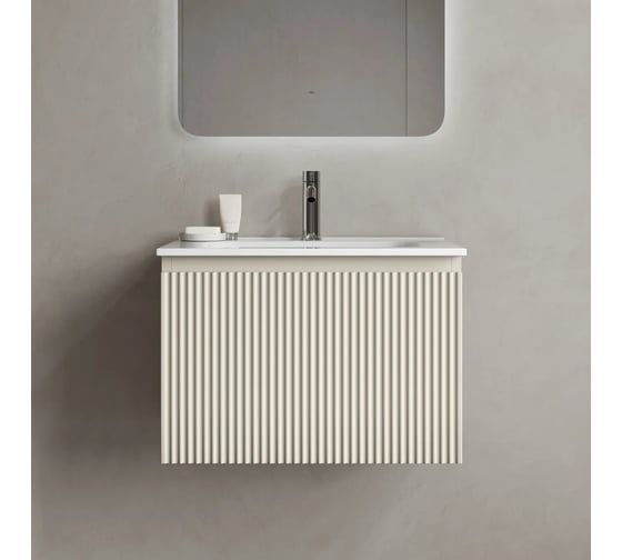 Изображение товара Тумба подвесная Sancos Snob R 1.0, 590×445×406 мм, с одним ящиком с доводчиками, Beige Soft SNR1.060CE