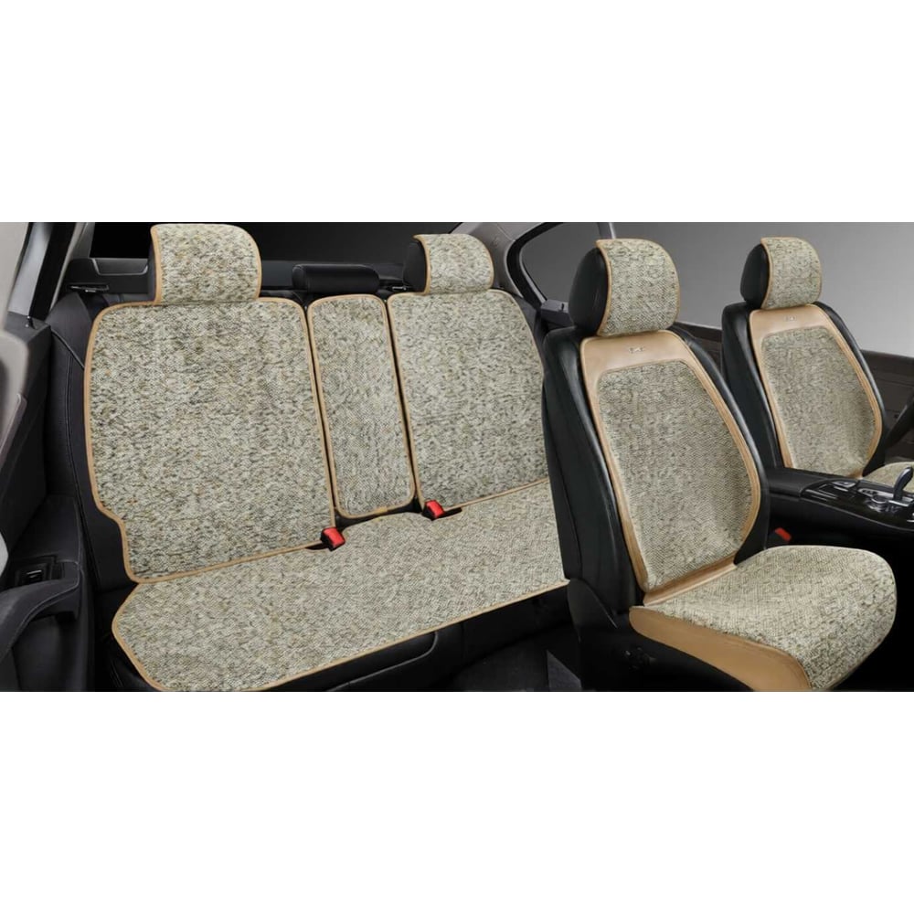 Изображение товара Накидки PSV Dream бежевые велюровые комплект для салона автомобиля