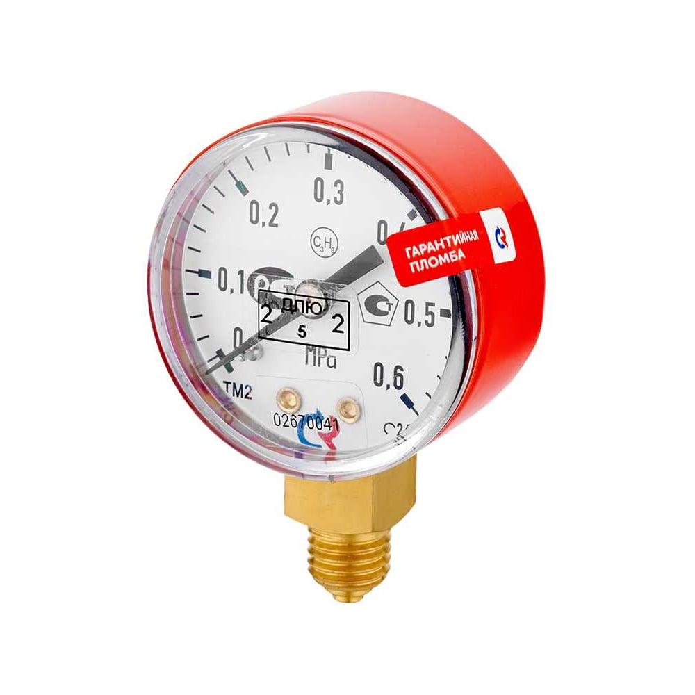 Изображение товара Манометр Сварог ТМ-210Р.00 для давления пропан 0-0.6МПа M12x1.5