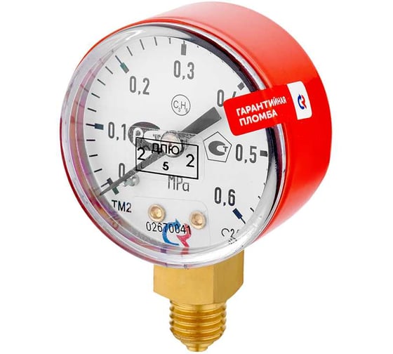 Изображение товара Манометр Сварог ТМ-210Р.00(0-0.6МРа)M12x1.5.2.5. С3Н8 91772