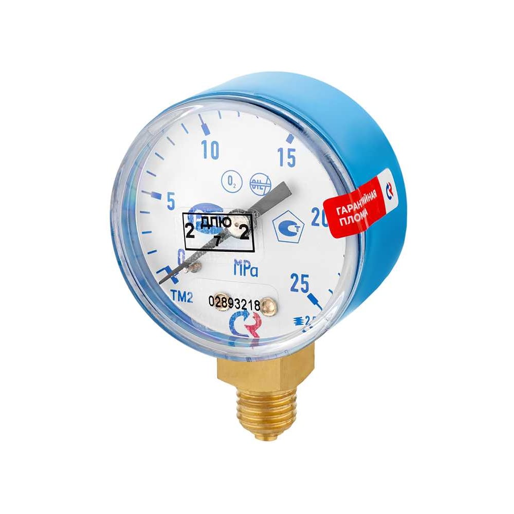Изображение товара Манометр Сварог ТМ-210Р.00 для кислорода 0-25 МПа М12х1.5