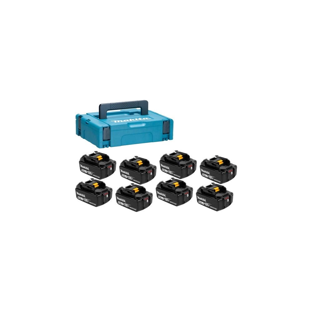 Набор аккумуляторов Makita PSK MKP1G188 (LXT, BL1860Bx8шт., кейс MAKPAC тип 1) 1915A2-5