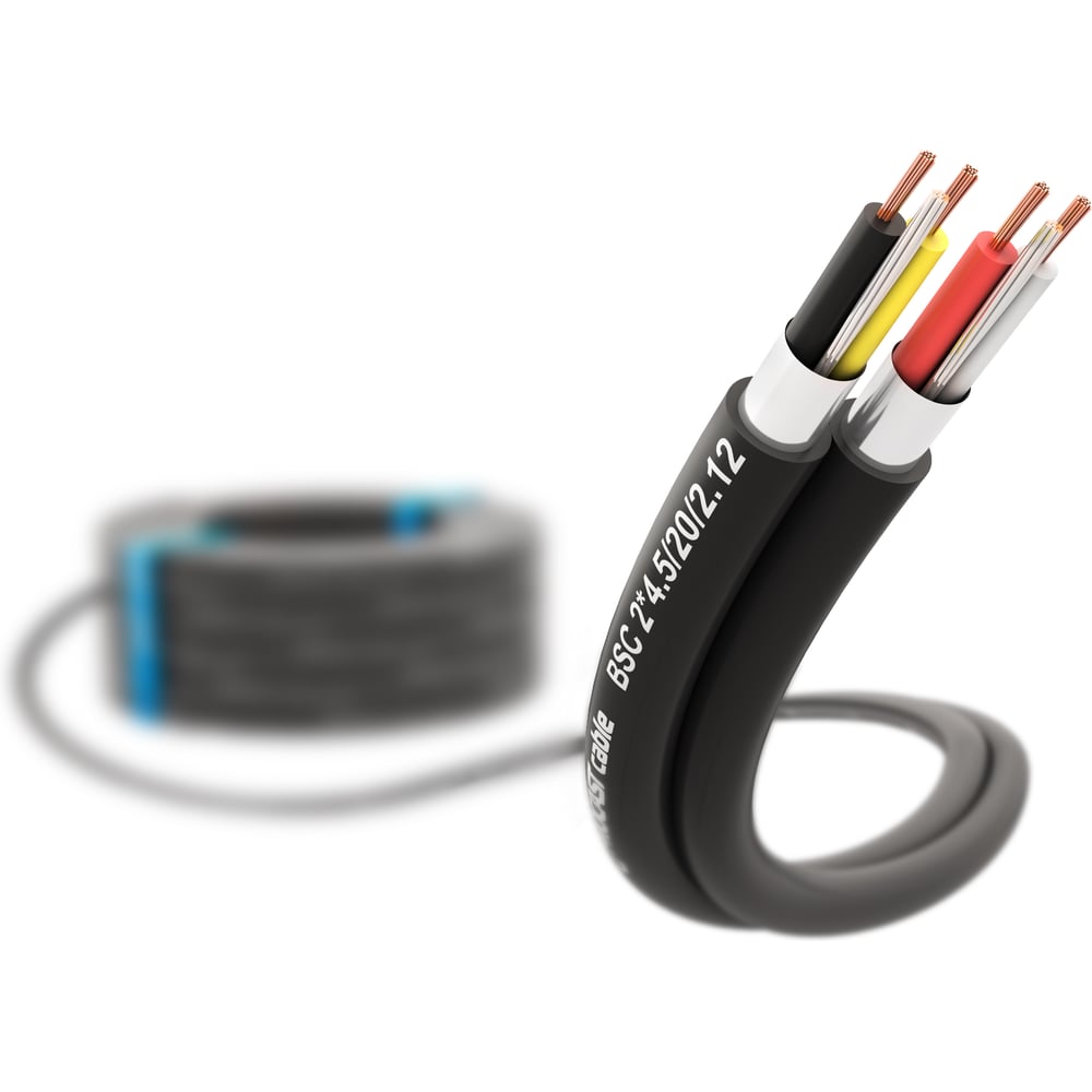 Изображение товара Двухканальный балансный кабель PROCAST 5м 2х(20/0,12 + XLPE) экран Чёрный