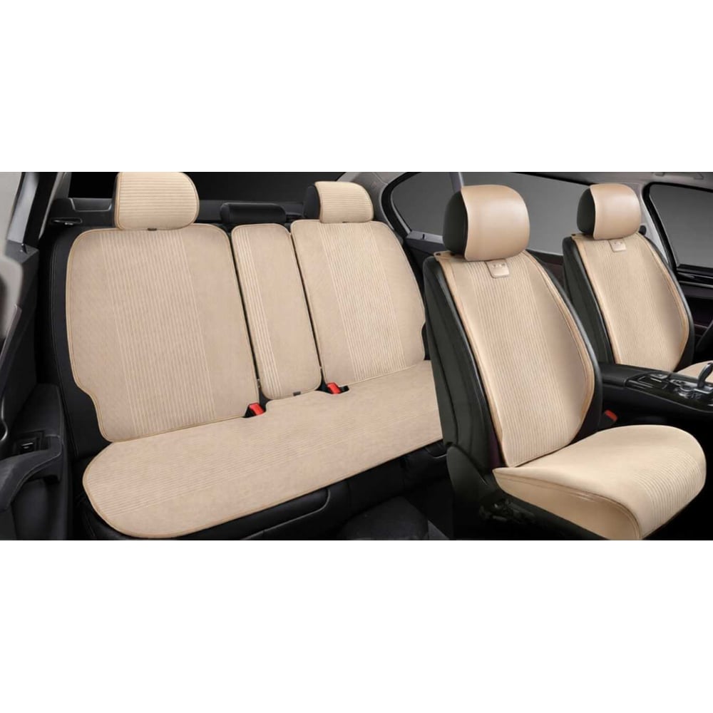 Изображение товара Накидки PSV Retro бежевый комплект для всего салона из велюра