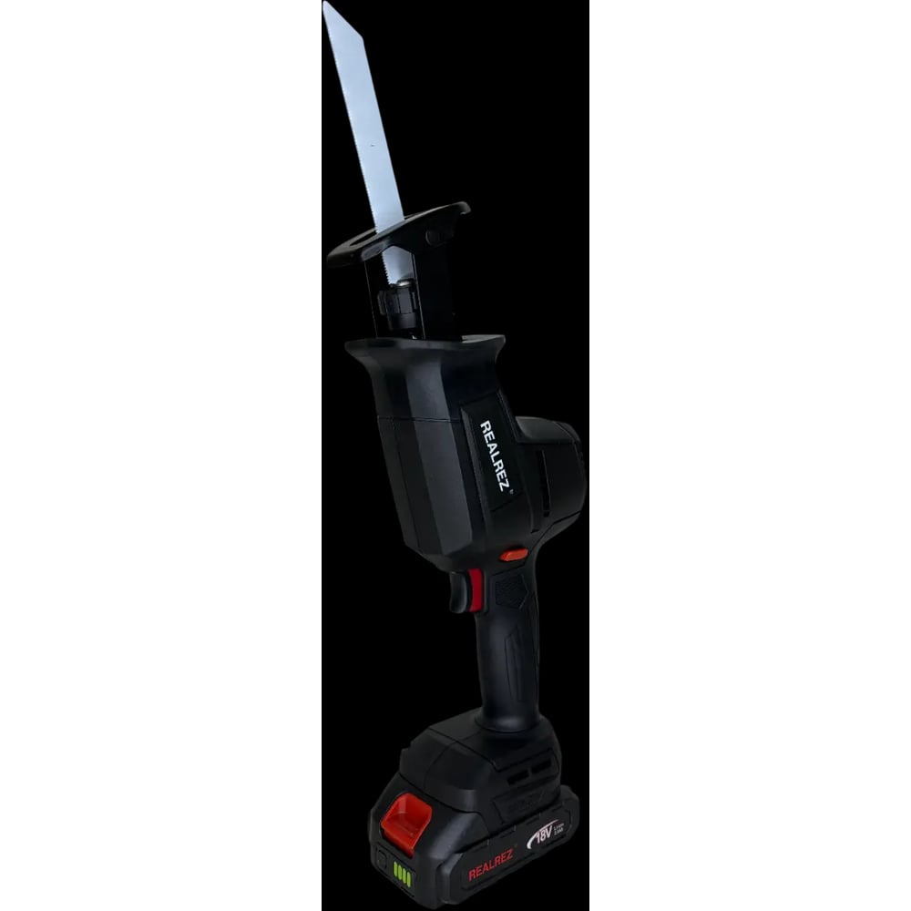 Изображение товара Бесщеточная сабельная пила REALREZ RBRS 18V REZ-RBRS-18V комплект с 2 аккумуляторами