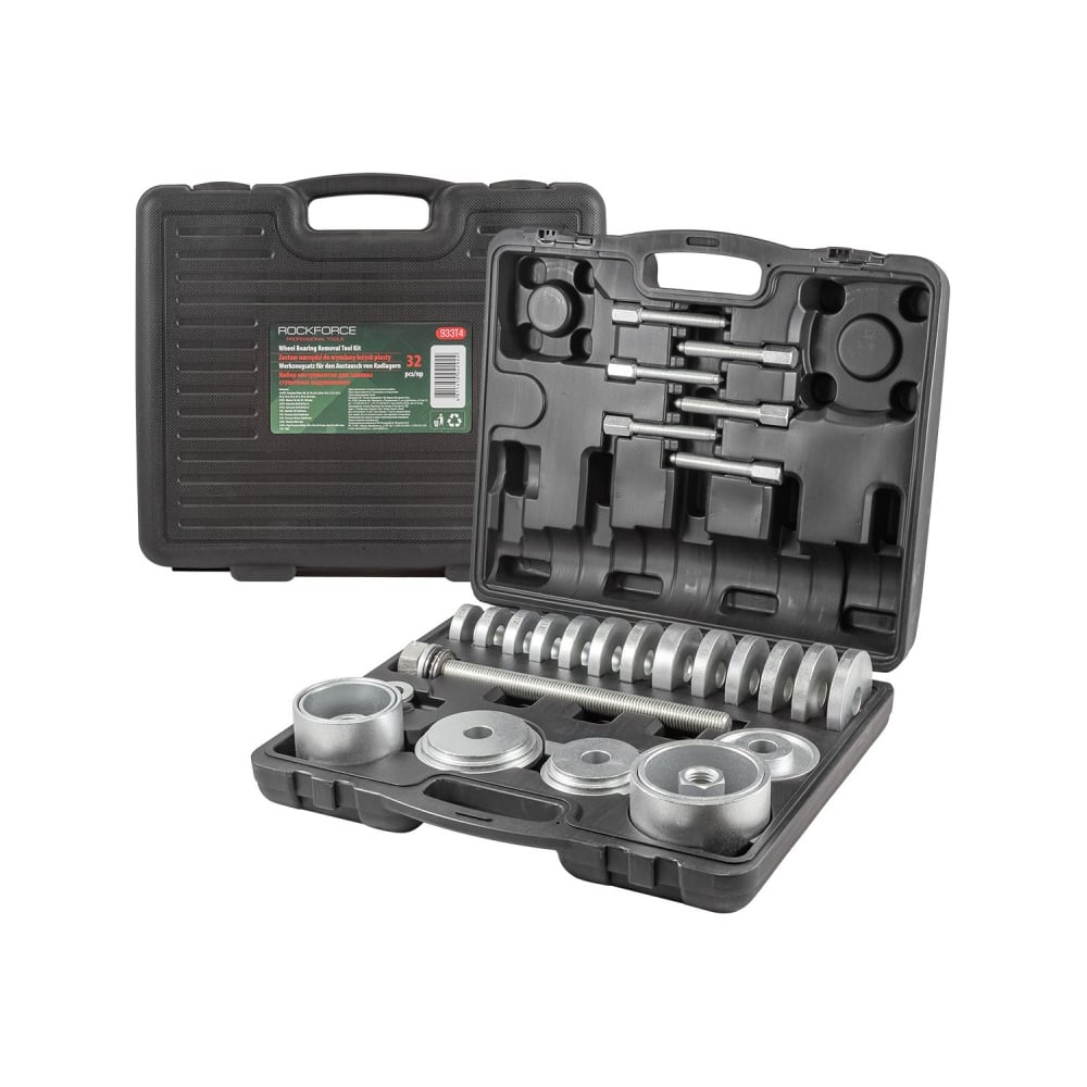 Изображение товара Набор инструментов Rockforce RF-933T4 для замены ступичных подшипников 32 предмета