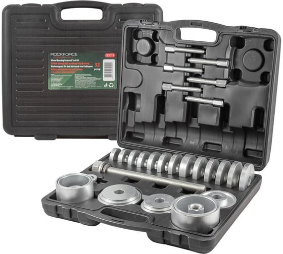 Изображение товара Набор инструментов для замены ступичных подшипников Rockforce, 32 предмета RF-933T4 52042
