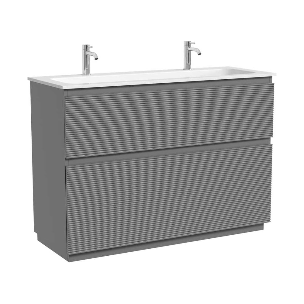 Изображение товара Современная напольная тумба SANCOS Folk Floor 1190х445х850 с двумя ящиками и доводчиками