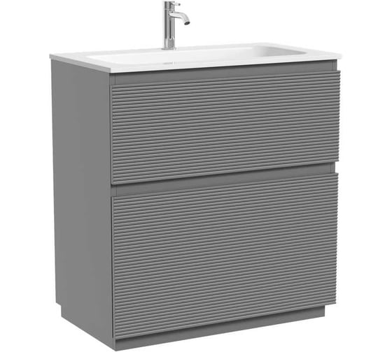 Изображение товара Тумба напольная SANCOS Folk Floor 790х445х850, c двумя ящиками оснащенными доводчиками, Ergraut soft, арт. FL80FES