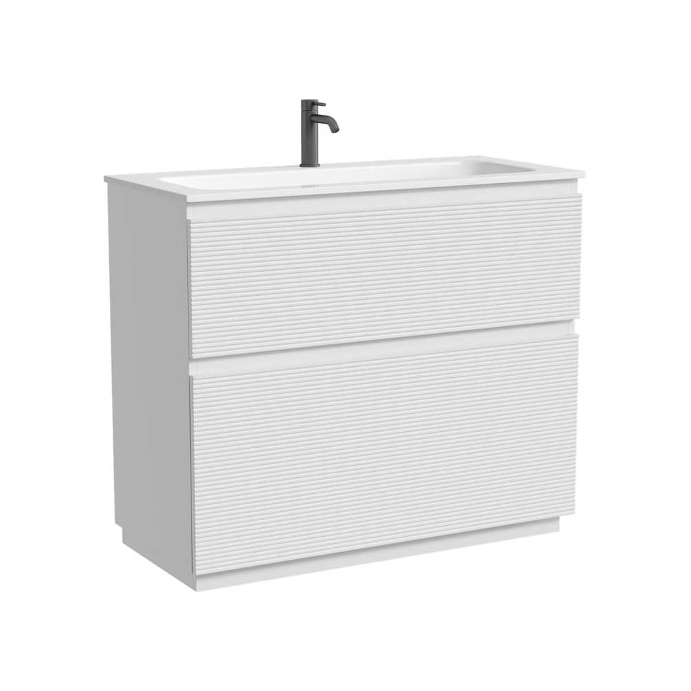 Изображение товара Тумба напольная SANCOS Folk Floor 995х445х850, c двумя ящиками оснащенными доводчиками, Bianco, арт. FL100FW