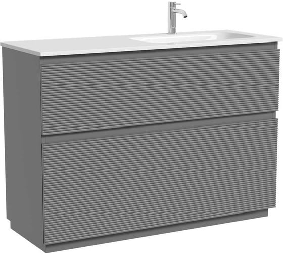 Изображение товара Тумба напольная SANCOS Folk Floor правая 1190х445х850, c двумя ящиками оснащенными доводчиками, Ergraut soft, арт. FL120FRES