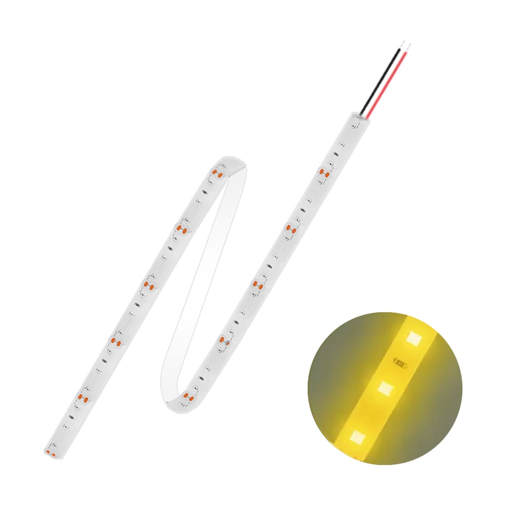 Светодиодная лента FL-LED FL-Strip 2835-SW60-Y 12W/m YELLOW DC-24V IP65 10х5000мм 613707