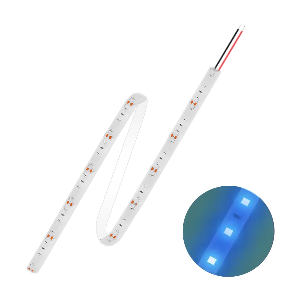 Светодиодная лента FL-LED FL-Strip 2835-SW60-B 12W/m BLUE DC-12V IP65 10х5000мм 613622