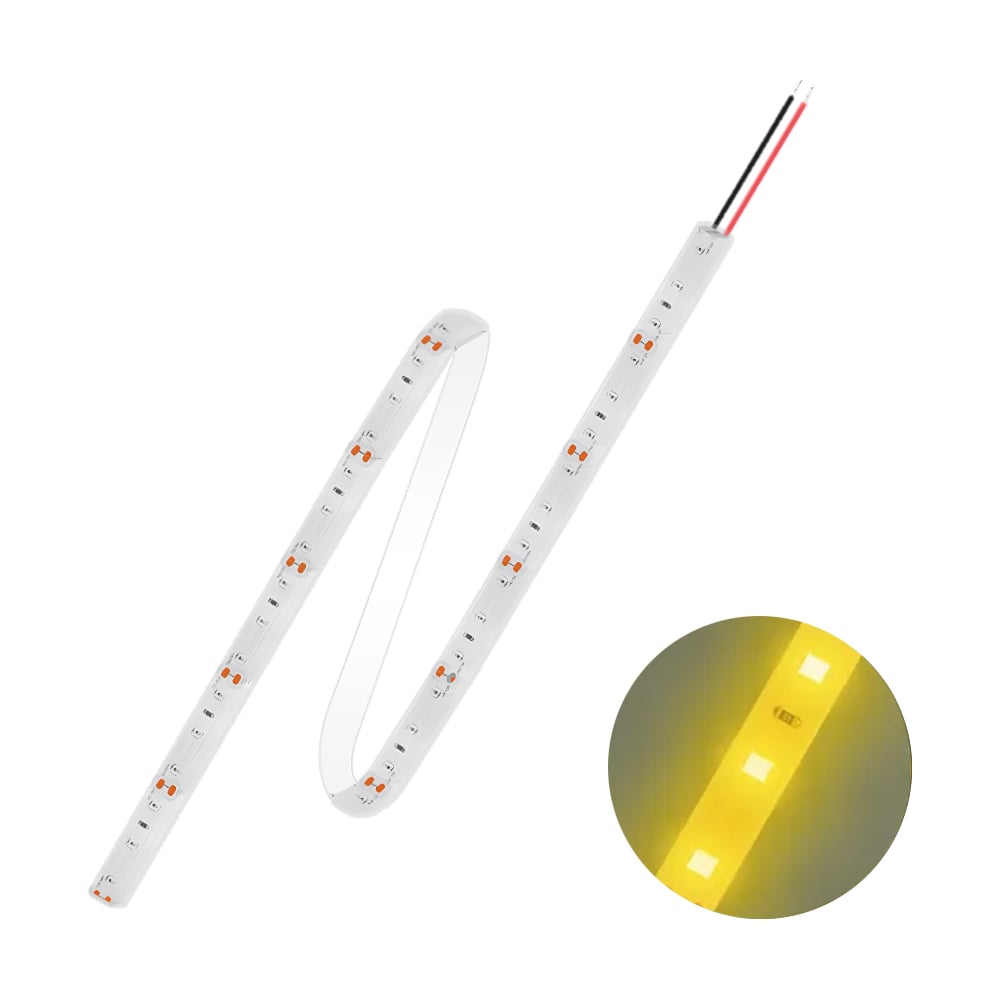 Светодиодная лента FL-LED FL-Strip 2835-SW60-Y 12W/m YELLOW DC-12V IP65 10х5000мм 613639