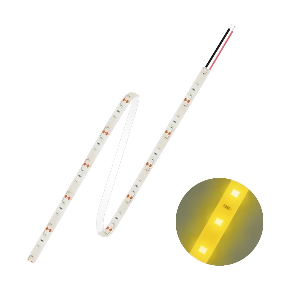 Светодиодная лента FL-LED FL-Strip 2835-S60-Y 12W/m YELLOW DC-12V IP20 10х5000мм 613516
