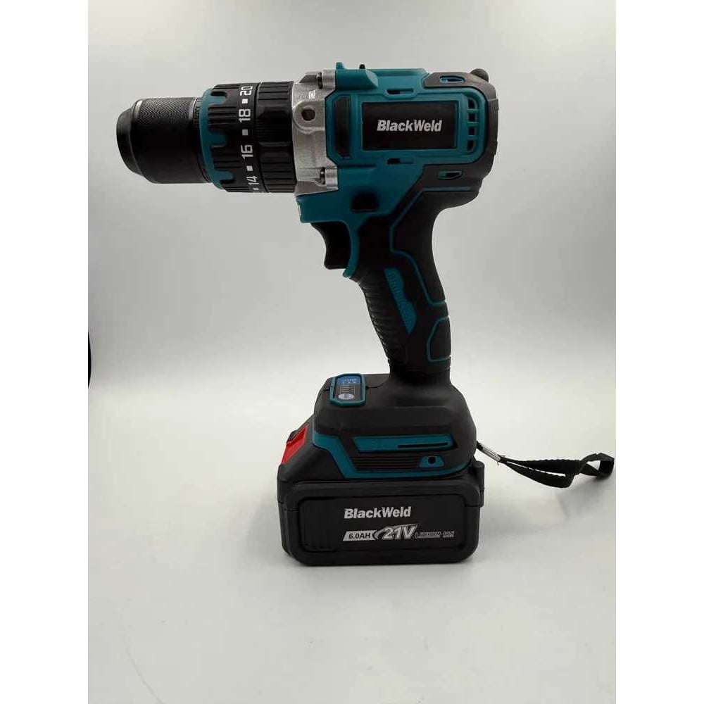 Изображение товара Аккумуляторная дрель-шуруповерт BlackWeld DZ16-6B 21V 6Aч ударная бесщеточная