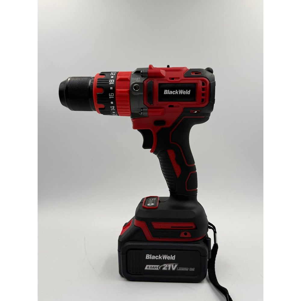 Изображение товара Дрель-шуруповерт BlackWeld DZ16-6R ударная бесщеточная аккумуляторная 6.0Ah