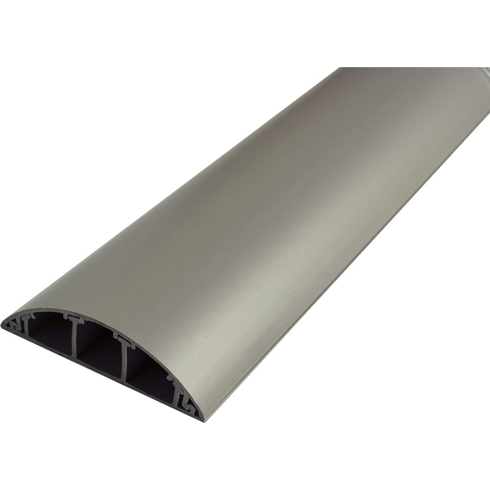 Изображение товара Напольный кабель-канал Урал ПАК Стандарт 70х16мм 2м серый платинум