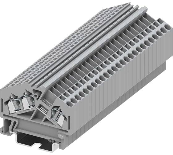 Изображение товара Клемма угловая SUPU ТА 1-2 плоско-пружинный зажим, сечение 2.5мм2, серая 225961