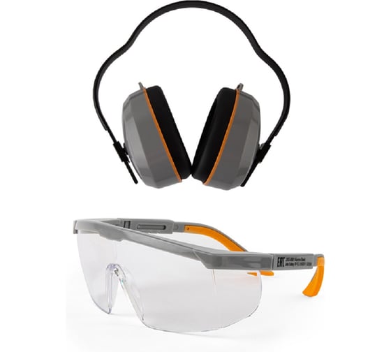 Изображение товара Комплект Jeta Safety противошумные наушники JEM-603 (27 дБ) + очки JSG-9911 JEM603-9911