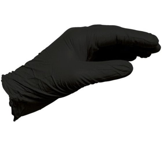 Изображение товара Особопрочные усиленные нитриловые перчатки WR черные 100 шт. (размер L) 7,7г Wurth 1899470399092 100