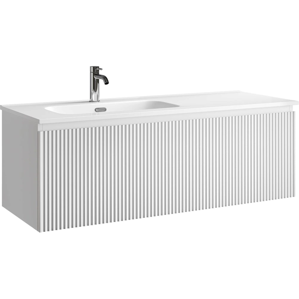 Тумба подвесная SANCOS Snob R 1.0 1195х445х406, c одним ящиком оснащенным доводчиками, Bianco, арт. SNR1.0120LW