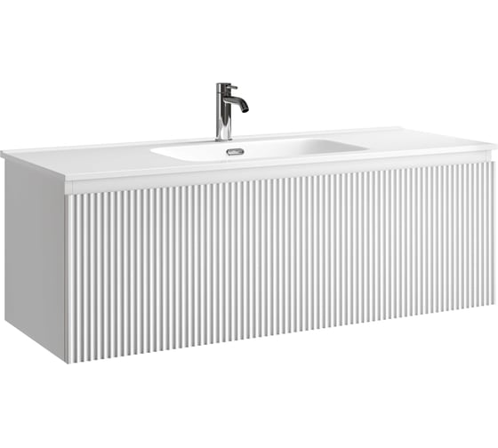 Изображение товара Тумба подвесная SANCOS Snob R 1.0 1195х445х406, c одним ящиком оснащенным доводчиками, Bianco, арт. SNR1.0120W