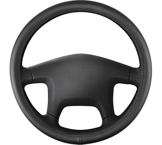 Изображение товара Оплетка SKYWAY натуральная кожа 2XL (45-47 см) Base Real-10 Черная S01108023