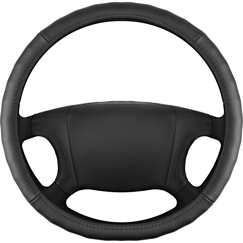 Изображение товара Оплетка SKYWAY из натуральной кожи 48-50 см черная 4XL Base Real-6