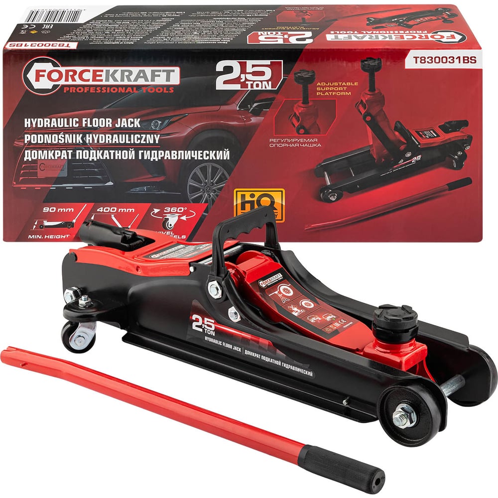 Изображение товара Гидравлический подкатной домкрат 2,5 т Forcekraft FK-T830031BS(64103)