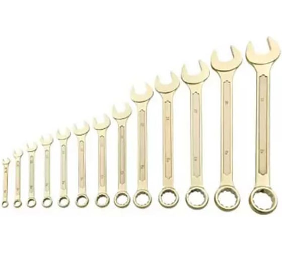 Изображение товара Набор комбинированных ключей YATO 13 шт. 8-32 мм AL-CU YT-68179