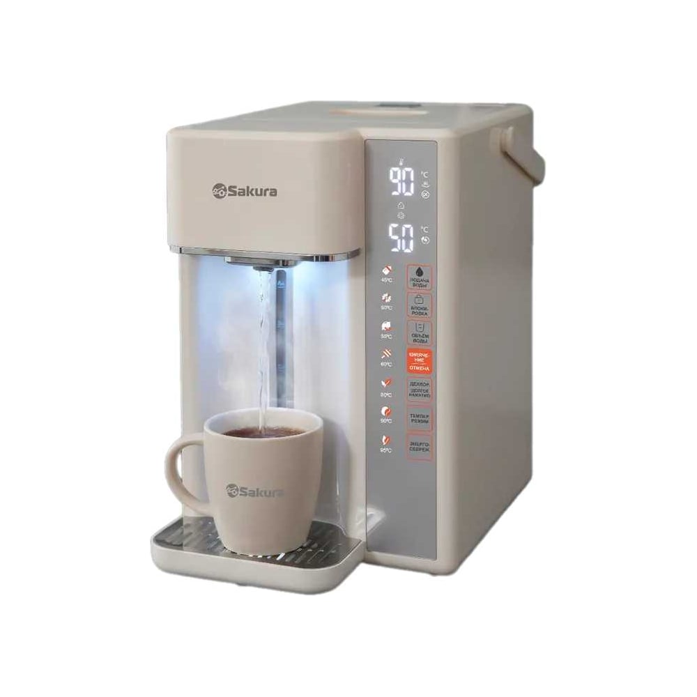 Изображение товара Термопот SAKURA SA-1356W 5L сенсорный LCD защита и поддержание температуры