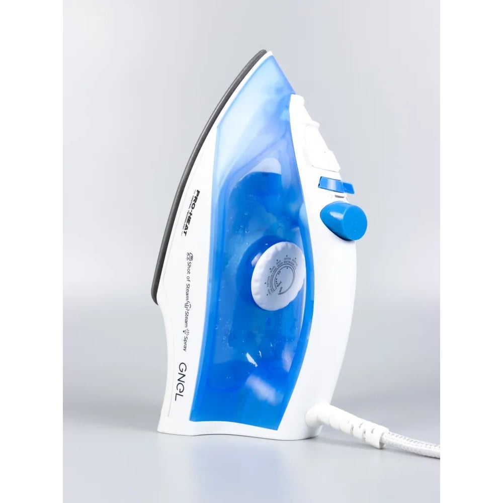 Изображение товара Утюг для одежды с отпаривателем GNEL IS-1400W белый синий