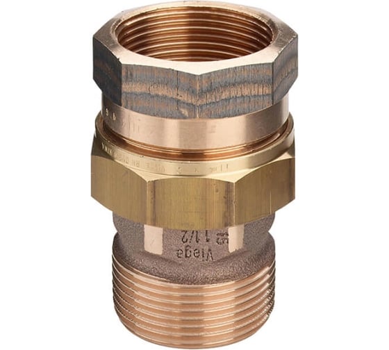 Изображение товара Муфта американка Viega прямая, бронза, 3 г/ш (плоск.) 651169