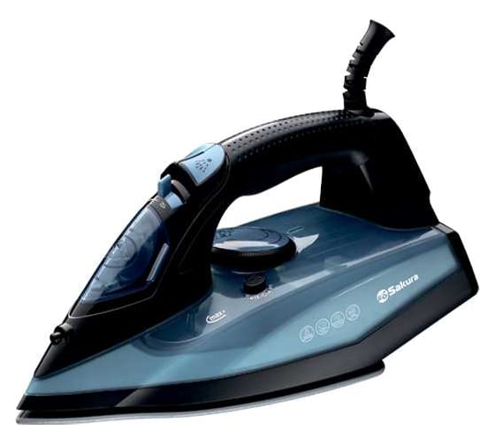 Изображение товара Утюг электро SAKURA SA-3075CBK 380мл 2400 Вт керам самоочист УТ000001981