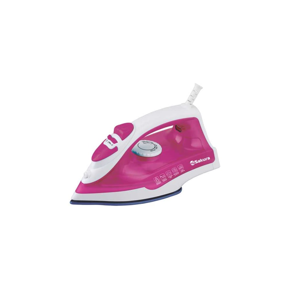 Изображение товара Утюг Sakura SA-3063NP мощностью 1800Вт с тефлоновой подошвой и паровым ударом