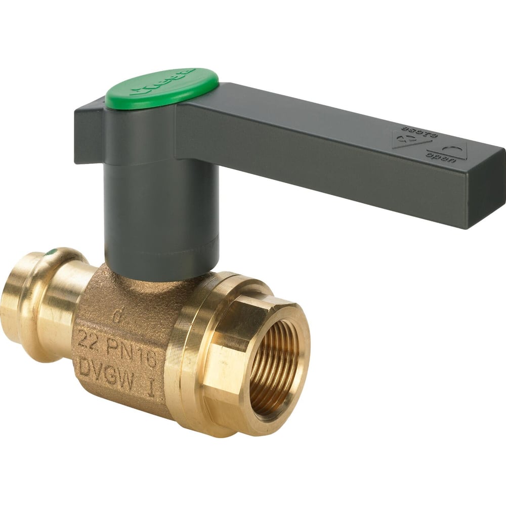 Изображение товара Медный пресс кран шаровой Viega бронза 1/2F DN15 PN16 для воды