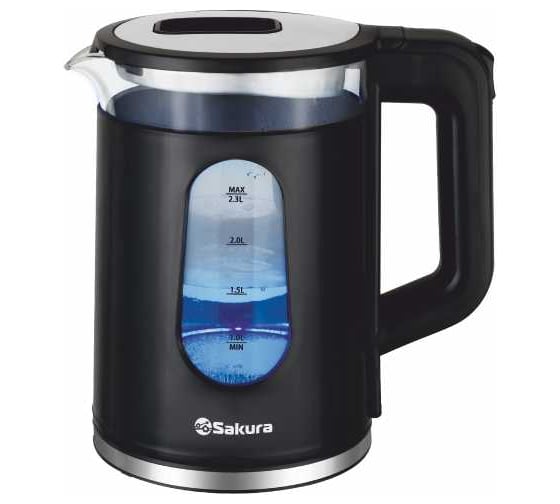 Изображение товара Чайник электрический SAKURA SA-2735BK (2.0) стекл точечн.подсв РТ-00068451