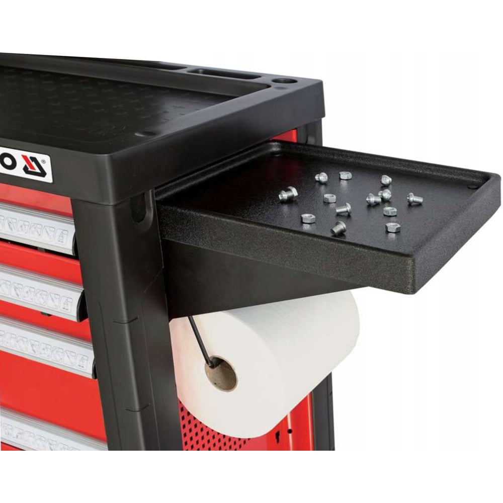 Изображение товара Полка с держателем для бумаги YATO YT-0907 прочная металлическая черная