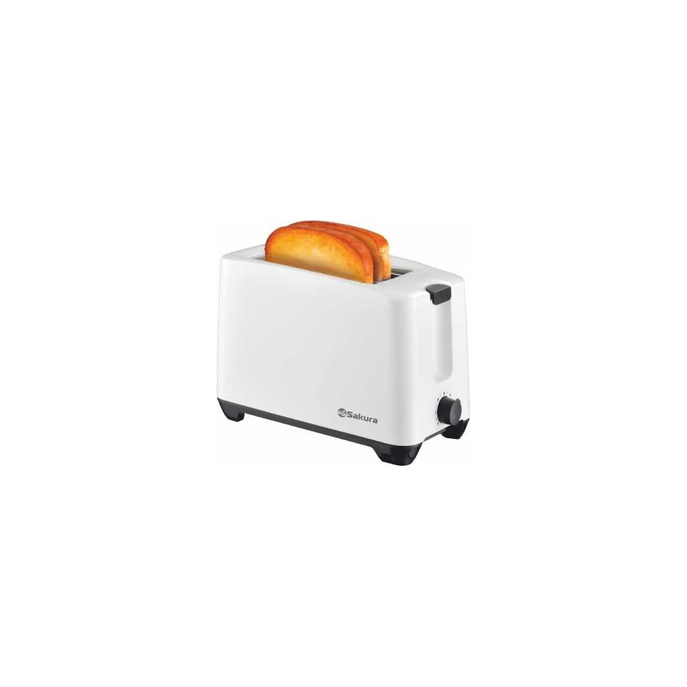 Изображение товара Тостер SAKURA SA-7609W 750Вт белый компактный двухсекционный