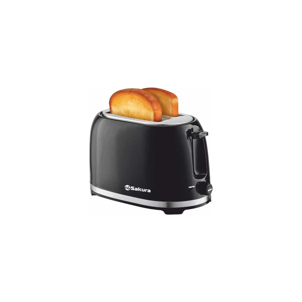 Изображение товара Тостер SAKURA SA-7610BK 850Вт черный для тостов и подогрева булочек