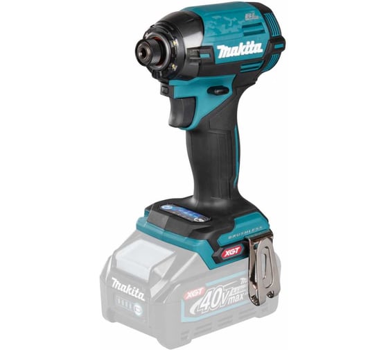 Изображение товара Шуруповерт ударный аккумуляторный Makita XGT BL 40В 1/4 220 Нм 4 рег. удара +  6 спец. режимов TD002GZ01