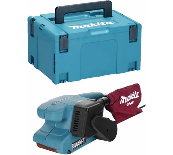 Изображение товара Машина шлифовальная ленточная Makita 650Вт 76х457мм 270 об/мин. Makpac 3 9910J