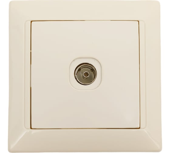 Изображение товара Телевизионная розетка Bylectrica серия СТИЛЬ, бежевый, ТР-042 бежевый