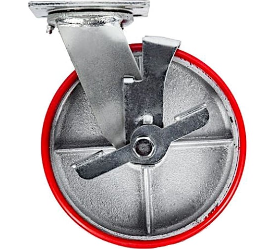 Изображение товара Колесо большегрузное полиуретановое поворотное с тормозом OCALIFT SCPb 80 200мм 1003216