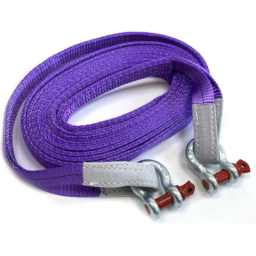 Изображение товара Буксировочный трос текстильный GPR 6 т 5 м с креплением скоба-скоба