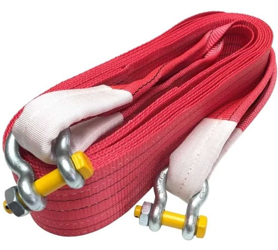 Изображение товара Трос буксировочный текстильный GPR ООО ГРУЗОПОДЪЕМНЫЕ РЕШЕНИЯ 30 т 6 м скоба-скоба G-209 4631179075382