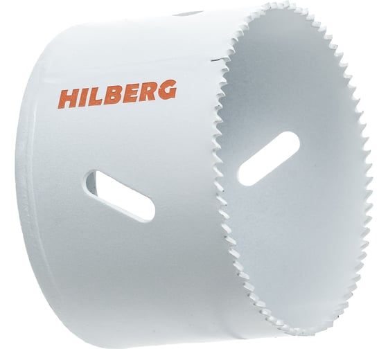 Изображение товара Коронка биметаллическая по металлу Hilberg 64мм, мелкий зуб, Bi-Metal Cobalt 8 (М42), CMS064
